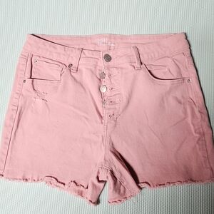 Time and Tru Women's Pink Denim Shorts